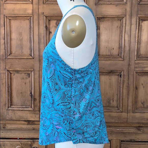 Blue patterned tank - Picture 2 of 3